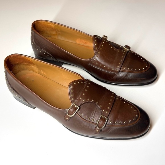 Edhen Milano Men\'s BRERA STUDS
Brown Leather Loafers Shoes Size- 8 main image 10